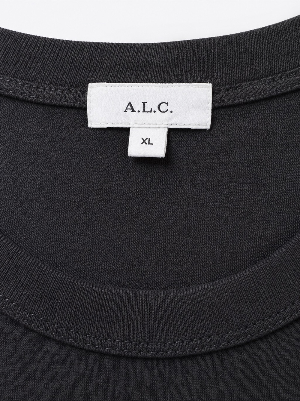 NEW! A.L.C. Black Cotton Sleeveless Tank Top Minimalist Luxury Essential Size XL - Picture 4 of 7